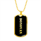Donovan v2 - 18k Gold Finished Luxury Dog Tag Necklace