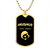Mama, Est. 2023 v2 - 18k Gold Finished Luxury Dog Tag Necklace