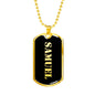 Samuel v2 - 18k Gold Finished Luxury Dog Tag Necklace