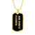 Air Force Father v2 - 18k Gold Finished Luxury Dog Tag Necklace