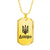 Dnipro - 18k Gold Finished Luxury Dog Tag Necklace