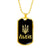Lviv v2 - 18k Gold Finished Luxury Dog Tag Necklace