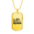 Abyssinian - 18k Gold Finished Luxury Dog Tag Necklace