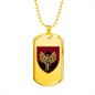 46th Air Assault Brigade (Ukraine) - 18k Gold Finished Luxury Dog Tag Necklace