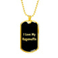 Love My Ragamuffin v2 - 18k Gold Finished Luxury Dog Tag Necklace