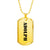 Adolph - 18k Gold Finished Luxury Dog Tag Necklace
