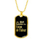 Coton de Tulear v2 - 18k Gold Finished Luxury Dog Tag Necklace