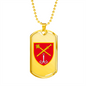 Operational Command South (Ukraine) - 18k Gold Finished Luxury Dog Tag Necklace