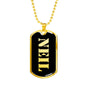Neil v2 - 18k Gold Finished Luxury Dog Tag Necklace