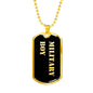 Military Boy v2 - 18k Gold Finished Luxury Dog Tag Necklace