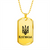 Kupiansk - 18k Gold Finished Luxury Dog Tag Necklace