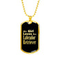 Labrador Retriever v1 - 18k Gold Finished Luxury Dog Tag Necklace