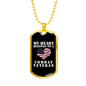 My Heart Belongs To A Combat Veteran - 18k Gold Finished Luxury Dog Tag Necklace
