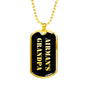 Airman's Grandpa v2 - 18k Gold Finished Luxury Dog Tag Necklace