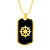 Dharma Wheel v2 - 18k Gold Finished Luxury Dog Tag Necklace