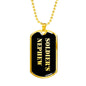 Soldier's Nephew v2 - 18k Gold Finished Luxury Dog Tag Necklace