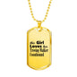 Treeing Walker Coonhound - 18k Gold Finished Luxury Dog Tag Necklace