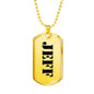 Jeff - 18k Gold Finished Luxury Dog Tag Necklace