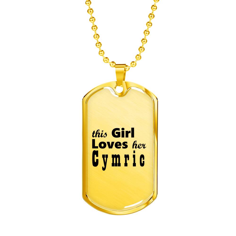 Cymric - 18k Gold Finished Luxury Dog Tag Necklace