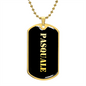 Pasquale v2 - 18k Gold Finished Luxury Dog Tag Necklace