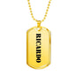 Ricardo - 18k Gold Finished Luxury Dog Tag Necklace