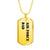 Air Force Dad - 18k Gold Finished Luxury Dog Tag Necklace