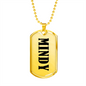 Mindy v01 - 18k Gold Finished Luxury Dog Tag Necklace