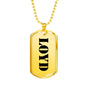 Loyd - 18k Gold Finished Luxury Dog Tag Necklace