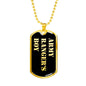 Army Ranger's Boy v2 - 18k Gold Finished Luxury Dog Tag Necklace