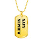 Navy Nephew - 18k Gold Finished Luxury Dog Tag Necklace