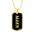Allen v2 - 18k Gold Finished Luxury Dog Tag Necklace