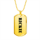 Rickie - 18k Gold Finished Luxury Dog Tag Necklace