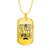 No 1 Dad In The World - 18k Gold Finished Luxury Dog Tag Necklace