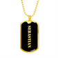 Sebastian v2 - 18k Gold Finished Luxury Dog Tag Necklace