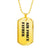 Air Force Father - 18k Gold Finished Luxury Dog Tag Necklace