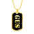 Gus v2 - 18k Gold Finished Luxury Dog Tag Necklace
