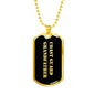 Coast Guard Grandfather v2 - 18k Gold Finished Luxury Dog Tag Necklace