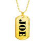 Joe - 18k Gold Finished Luxury Dog Tag Necklace