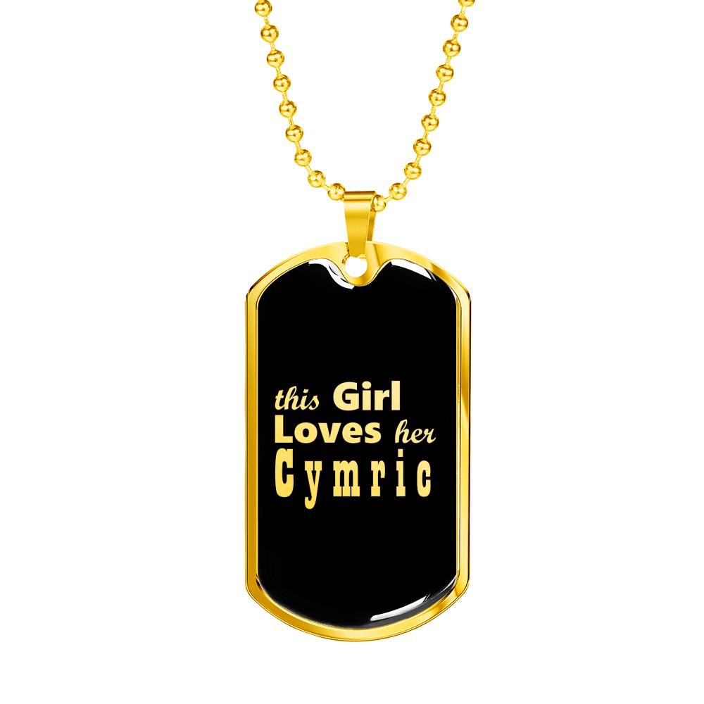 Cymric v2 - 18k Gold Finished Luxury Dog Tag Necklace