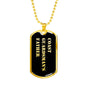 Coast Guardsman's Father v2 - 18k Gold Finished Luxury Dog Tag Necklace