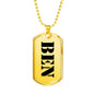 Ben - 18k Gold Finished Luxury Dog Tag Necklace