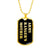 Army Ranger's Mother v2 - 18k Gold Finished Luxury Dog Tag Necklace