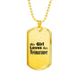 Weimaraner - 18k Gold Finished Luxury Dog Tag Necklace