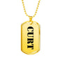 Curt - 18k Gold Finished Luxury Dog Tag Necklace