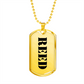 Reed - 18k Gold Finished Luxury Dog Tag Necklace