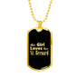 St. Bernard v2 - 18k Gold Finished Luxury Dog Tag Necklace