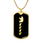 Mama Bear With 4 Cubs v2 - 18k Gold Finished Luxury Dog Tag Necklace