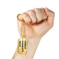 Combat Veteran's Niece - 18k Gold Finished Luxury Dog Tag Necklace