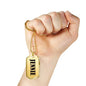 Jennie v01 - 18k Gold Finished Luxury Dog Tag Necklace