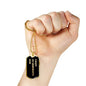 Coast Guardsman's Dad v2 - 18k Gold Finished Luxury Dog Tag Necklace